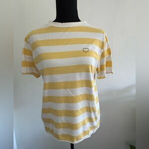 LA Hearts Striped T-Shirt-Size Small